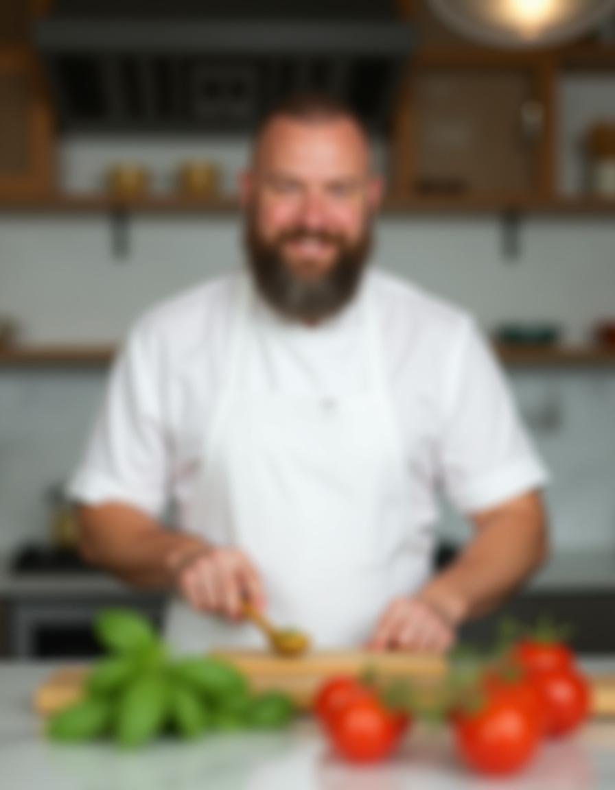 Chef teaching a cooking class